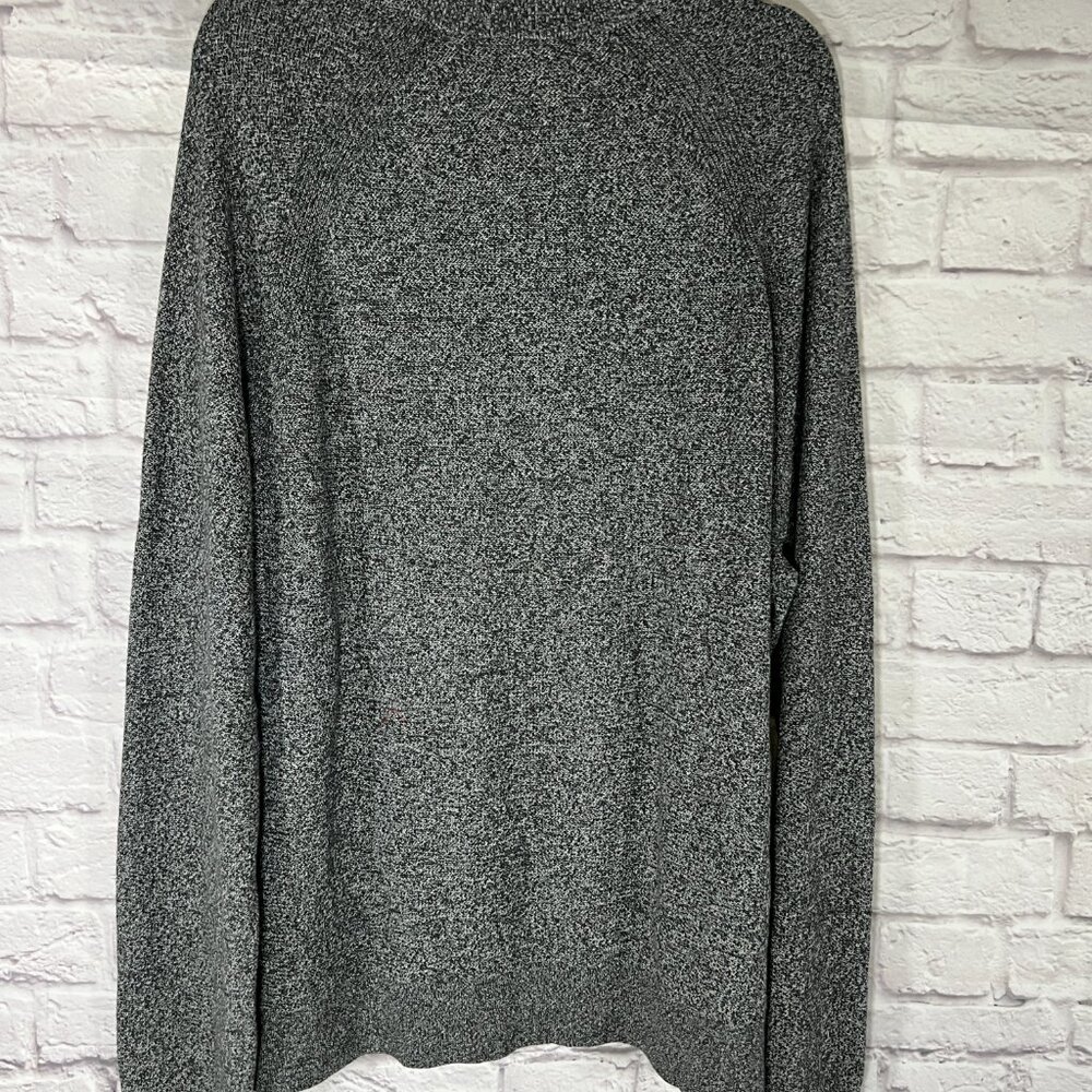 Men's Modern-Fit Textured Mouliné Sweater Gray Size XXL - Picture 4 of 7